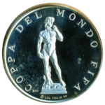 Sběratelská investiční medaile MS ve fotbale Itálie 1990 Proof