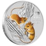 Sběratelská investiční mince Lunar Series III 50 Cents Rok krysy 1/2 oz Ag 2020 - kolorovaný