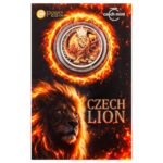 Sběratelská investiční mince 2 NZD Český lev 2026 1 Oz Ag kolor, Proof - Obrázek 2
