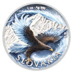 Sběratelská investiční mince 2 NZD Orel 2026 1 Oz Ag kolor, Proof