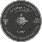 Sběratelská investiční mince 2 x 5 Mark Ragnarök: Thor & Jörmungandr Geminus 2 x 1 oz Ag 2026, zlaceno, ruthenium, číslováno - Obrázek 5